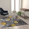 Flash Furniture Yellow 5' x 7' Abstract Design Accent Area Rug ACD-RGTRZ860-57-YL-GG - alternate 5